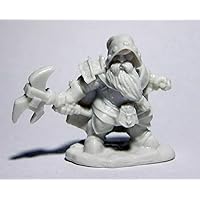 REAPER Miniatures Durok, Dwarf Ranger #77480 Bones Unpainted Plastic Mini Figure