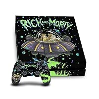 Head Case Designs Officially Licensed Rick and Morty The Space Cruiser Graphics Vinyl Sticker Gaming Skin Decal Cover Compatible with Sony Playstation 4 PS4 Console and DualShock 4 Controller Bundle