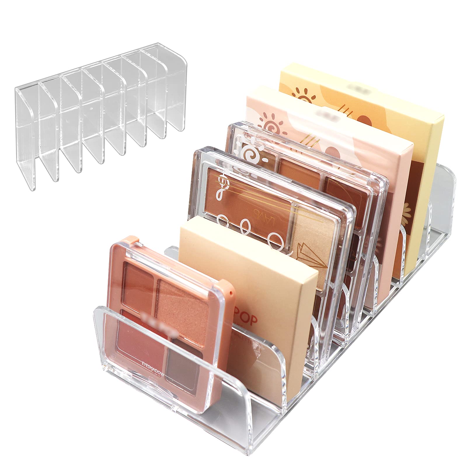 Makeup Organizer, Compact Makeup Palette Organize, for Bathroom Countertops, Vanities, Cabinets, Sleek Modern Cosmetics Storage Solution for - Eyeshadow Palettes, Contour Kits, Blush