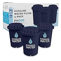 Invigorated Water Blue Multi-Stage Alkaline Water Filter - Improves Hydration For Better Health And Higher Energy - High Alkaline Icon Exchange Resin - Mesh-Like Micro Net - A Difference You Can Taste