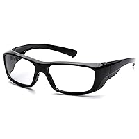 Pyramex Safety Emerge Safety Glasses, Black Frame, Clear Lens