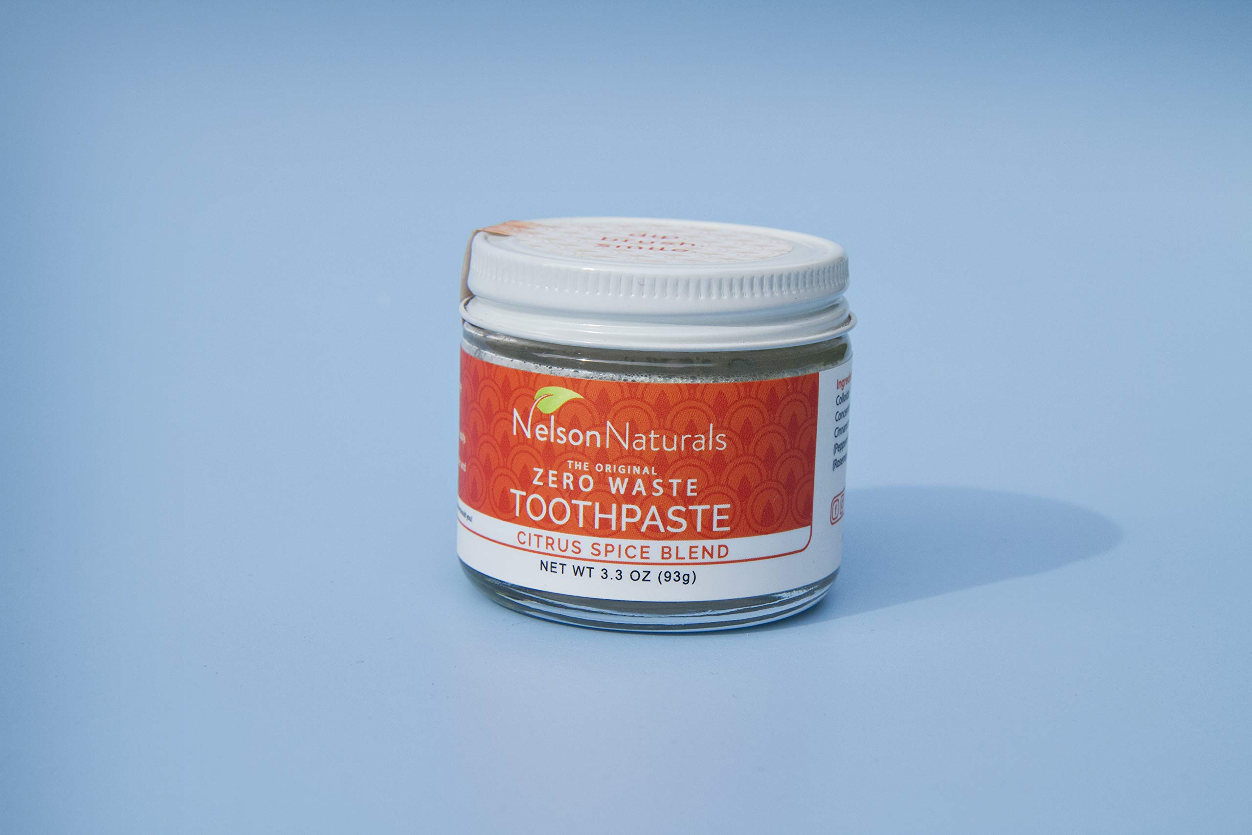 Nelson Naturals Citrus Spice Blend Fluoride Free Toothpaste 3.3 oz