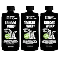 Flitz Faucet Wax, Polish and Sealant Made with Exclusive Carnauba and Beeswax Formula, Leaves No Residue or Scratches, Perfect for Door Hardware, Kitchen and Bathroom, Made in USA, 7.6 oz - 3 Pack