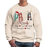 Custom Papa Shirt, Personalized Dad Grandpa Nickname with Kids Names Sweatshirt Hoodies, Gifts Fathers Day for Men