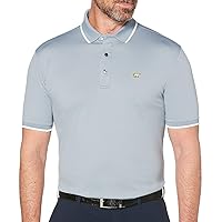 Men's Short Sleeve Golf Polo Shirt with Collar and Cuff Tipping (Sizes Small-3x Big & Tall)