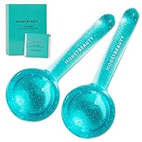 Ice Globes for Facials, Freezer Safe and Highly Effective Facial Globes for Daily Beauty Routines, Tighten Skin, Reduce Puffiness and Headaches, Enhance Circulation and Complexion (Blue)