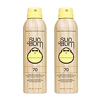 Sun Bum Sun Bum Original Spf 70 Sunscreen Spray Vegan and Reef Friendly (octinoxate & Oxybenzone Free) Broad Spectrum Moisturizing Uva/uvb Sunscreen With Vitamin E 2 Pack