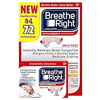 Breathe Right Extra Nasal Strips, 72 Count, 3 Pack