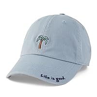Life is Good Palm Tree Chill™ Cap Smoky Blue One Size
