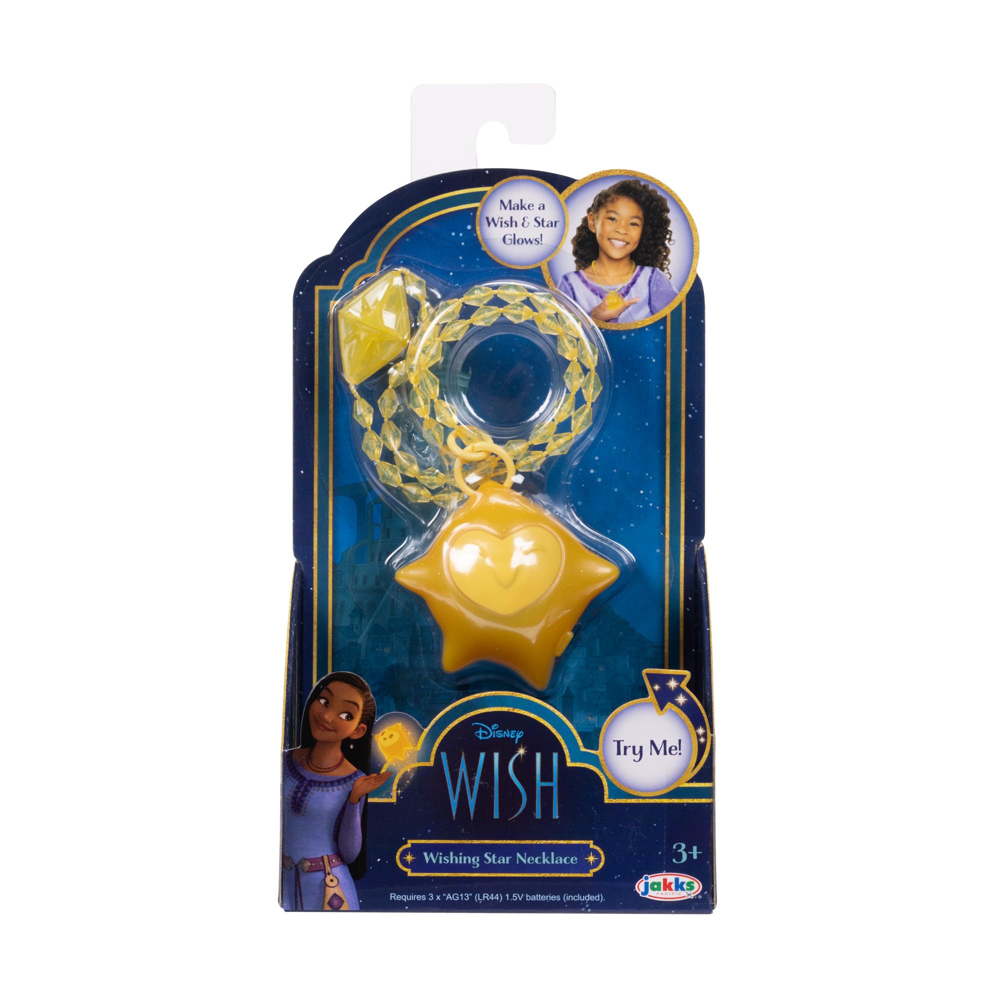 Disney's Wish Wishing Star Necklace with Light Up Feature