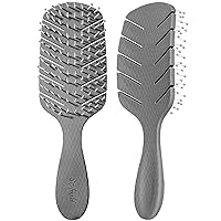 Sofmild Hair Brush for Faster Blowing Dry No Pulling,Curved Vent Detangling Paddle Brush for Women, Men Wet Dry Curly Thick Hair