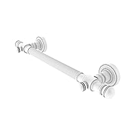 Allied Brass DT-GRR-16 16 inch Reeded Grab Bar, Matte White