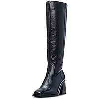 Vince Camuto Women's Sangeti Stacked Heel Knee High Wide Calf Boot Fashion