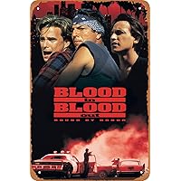 Blood in Blood Out：Bound by Honor Movie Poster Retro Metal Sign for Cafe Bar Pub Office Home Wall Decor Vintage Tin Sign Gift 12 X 8 inch