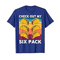 Mens Cinco De Mayo Check Out My 6-Pack Mexican Tuesday Funny Taco T-Shirt