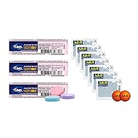 Tums Individual Packets Rolls and Advil Travel Medicine - Relief for Menstrual Cramps, Heartburn, Indigestion, Headaches and Pain | Bundle Set of 3 Chewable Berry Bites 7 Packets