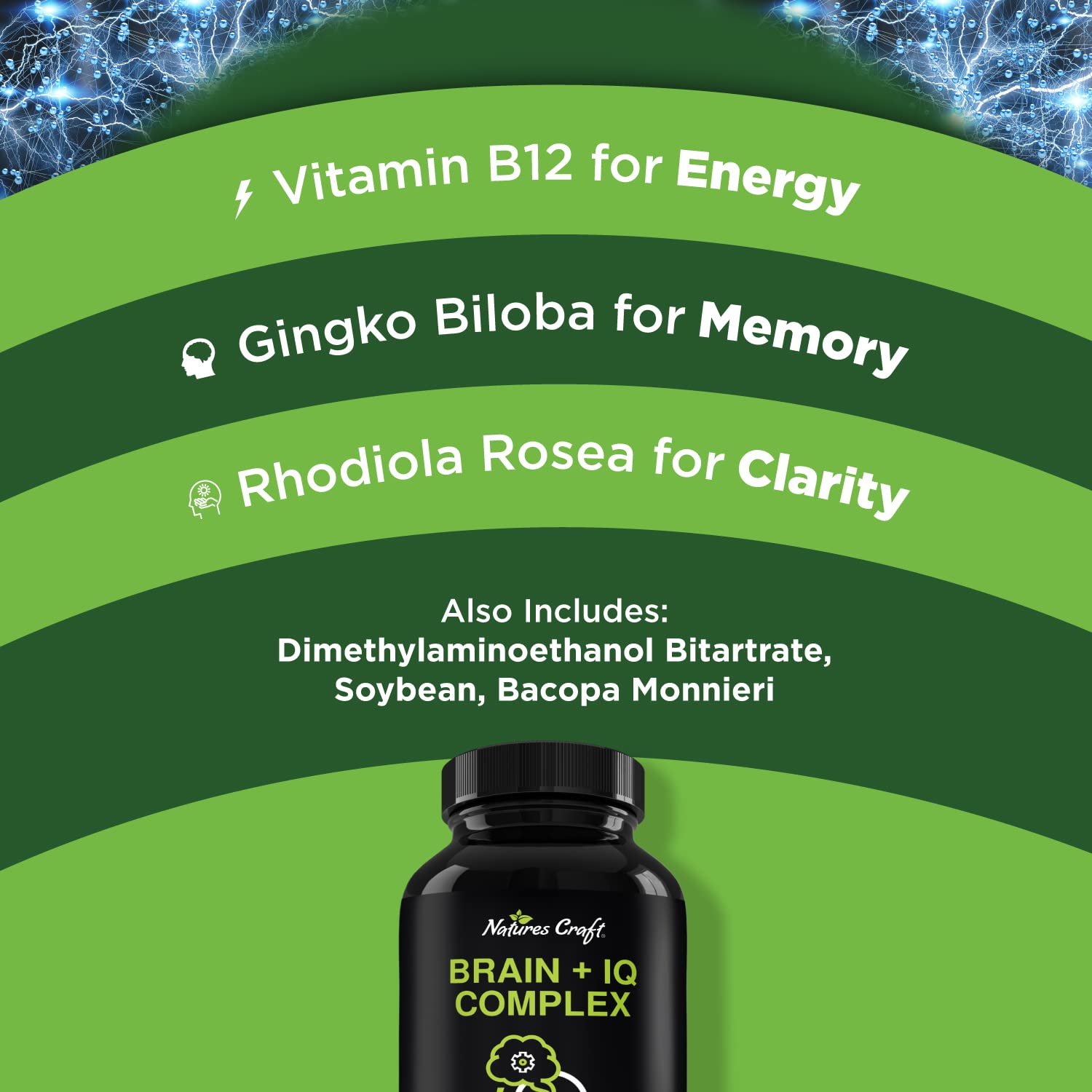 Bundle of Nootropic Memory Supplement for Brain Support and Advanced Brain Supplement for Memory and Focus - for Brain Boost and Natural Energy Booster - for Brain Fog Clarity Energy and Recall