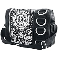 Banned Apparel Black Pentagram Illuminati Occult Shoulder Bag