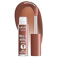 NYX PROFESSIONAL MAKEUP This Is Milky Gloss, Lip Gloss with 12 Hour Hydration, Vegan - Milk The Coco (Dark Chocolate)