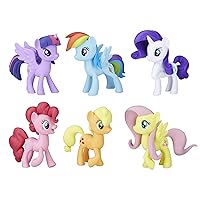 Friendship is Magic Toy Meet The Mane 6 Collection Set - 6 Pony Figures Including Twilight Sparkle, Kids Ages 3 and Up (Amazon Exclusive)