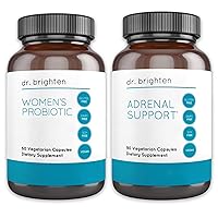 Dr. Brighten Women's Probiotic and Adrenal Support Dietary Supplements
