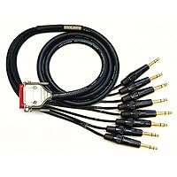 Mogami GOLD-DB25-TRS-05 Analog Recorder Interface Cable, 8 Channel, DB25 to TRS, 5 ft.