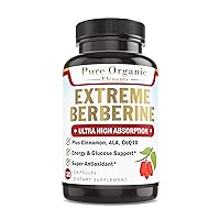Extreme Berberine Plus with ALA, Coq10, Turmeric, Cinnamon, Bitter Melon, banaba Leaf, Korean Panax, Royal Jelly, and Other 21 Herbs for Healthy Blood Sugar and Overall Health and Immunity
