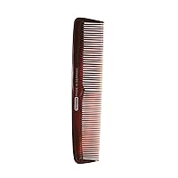 Ladies' Big Comb, Black Marble - German Made Coarse & Fine Toothed Styling Comb For Detangling Beard, Styling Mustache & Grooming Natural Hair & Wigs - Quality Hairdressing for Men & Women