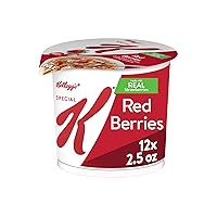 Kellogg’s Special K Breakfast Cereal Cups, 11 Vitamins and Minerals, Made with Real Strawberries, Red Berries, 30oz Case (12 Cups)