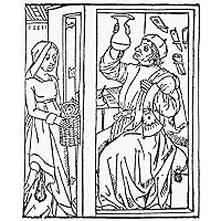 Doctor & Patient 1488-89 Nwoman Visiting A Physician Woodcut From The Mer Des Hystoires Paris France 1488-89 Poster Print by (18 x 24)