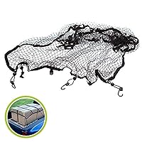 CargoSmart Adjustable Truck Net — Cargo Net for Pickup Truck Bed Adjustable to a Maximum Size of 78” x 55” — Fits on Most Standard Sized Truck Beds