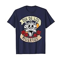 Looney Tunes Dia De Los Muertos Daffy Duck Skulls Halloween T-Shirt