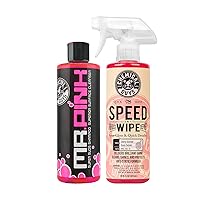 Chemical Guys CWS_402_16QDSW Car Wash & Quick Detailer Bundle - Mr. Pink Foaming Car Wash Soap, 16 fl oz + Speed Wipe Sprayable Gloss & Quick Detailer, 16 fl oz (2 Items)