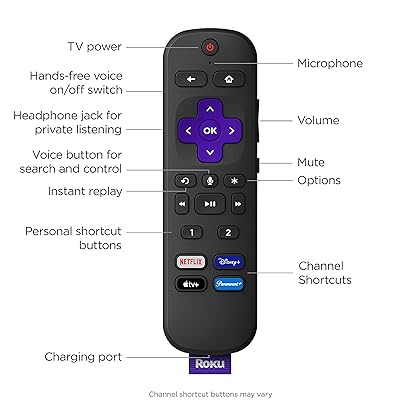 Roku Ultra | The Ultimate Roku Streaming Device 4K/HDR/Dolby Vision/Atmos, Rechargeable Roku Voice Remote Pro, Ethernet Port, Hands-Free Controls, Lost Remote Finder, Free & Live TV