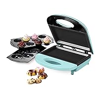 4-in-1 Bakery Bites Express Makes Mini Brownies, Cupcakes, Bundt Cakes and Cookies, Blue