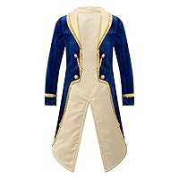 CHICTRY Toddler Kids Boys Royal Prince Costume Tailcoat Halloween Party Dress up Lapel Collar Tuxedo Jacket
