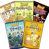 [Official Gilim HBAF] 5 Flavors Almon Wasabi 190g, Spicy & Hot Chicken 190g, Garlic Bread 190g, Honey Butter 190g, Laver 190g, Wholesome Korean Almond, Nutritious Snack Gift Party Pack