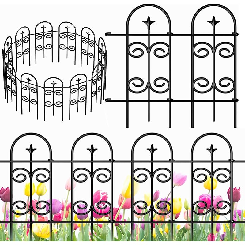 Mua AMAGABELI GARDEN & HOME 8 Panels Decorative Garden Fence 10ft ...