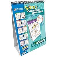 NewPath Learning Chromosomes, Genes & DNA Laminated, Double-Sided “Write-On/Wipe-Off” Flip Chart - Set of 10, 12