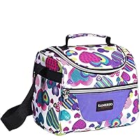 Kids Lunch Bag insulated Lunch Box Cooler Bento Bags for School Work/Girls Boys Children Student with Adjustable Strap