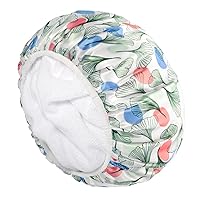 Shower Cap, Terry lined Reusable shower caps, Large Shower Cap for Women, Waterproof Hair cap Triple Layer Shower Caps for Long Thick Hair