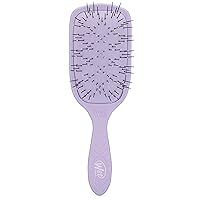 Wet Brush Go Green Thick Hair Paddle Detangling Brush, Purple - Ultra-Soft IntelliFlex Bristles With AquaVent - Gently Loosens Knots While Minimizing Pain - Curly, Coarse, Long, Wet & Dry Hair