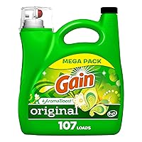 Gain + Aroma Boost Liquid Laundry Detergent Original Scent 107 Loads 154 oz HE Compatible