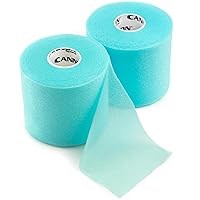 Cannon Sports Pre-Wrap 2-Pack 30 Yards Each Roll Athletic Tape Foam Underwraps for Ankles Wrists Hands Knees Elbows Hair (Aqua)