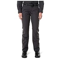 5.11 Tactical Women's Fast-Tac Urban Pants, Water-Resistant Finish, 4-Way Stretch, Charcoal, Style 64420, Size 6 Regular