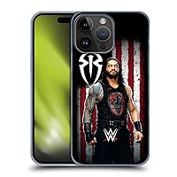 Head Case Designs Officially Licensed WWE Roman Reigns American Flag Superstars Hard Back Case Compatible with Apple iPhone 15 Pro Max