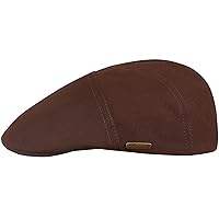 Sterkowski Ivy Five Peaked Cap | 100% Combed Cotton Flat Cap for Men and Women | Lightweight Hand Stitched Classic Flat Cap