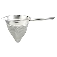Winco CCB-10, 10-Inch Bouillon Strainer with Extra Fine Mesh, Stainless Steel Colander, Soup Strainer