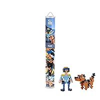 PLUS PLUS - Tube of 100 Pieces Police Officer - Construction Game for Children from 3 Years - PP4296