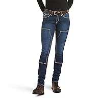 ARIAT Women's Rebar Durastretch Riveter Double Front Straight Jean